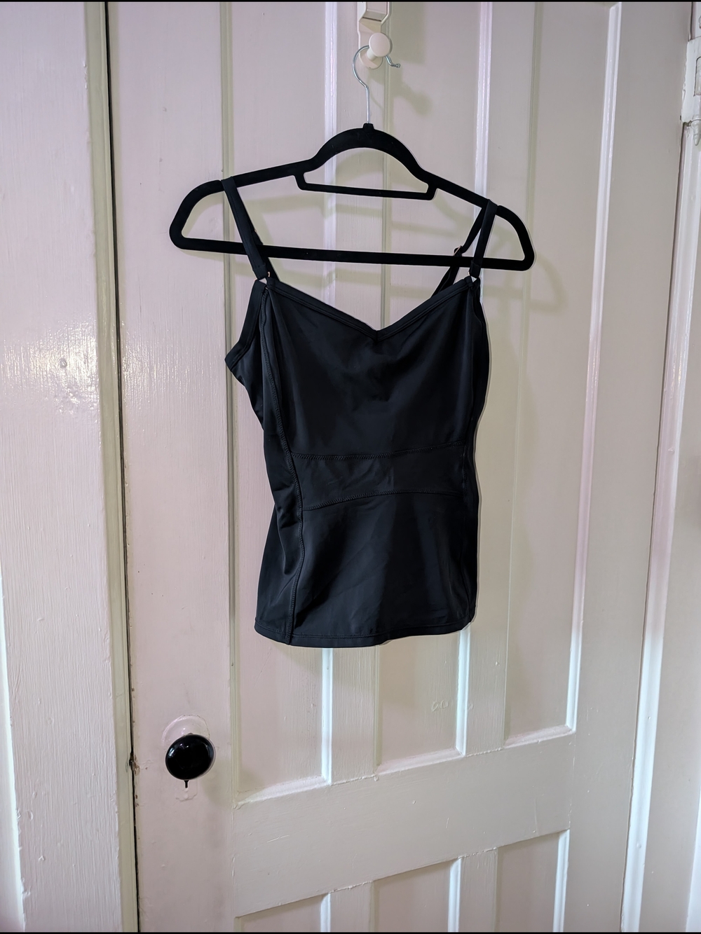 Panache Isobel Black Underwire Swim Tankini Top UK 32F US 32G